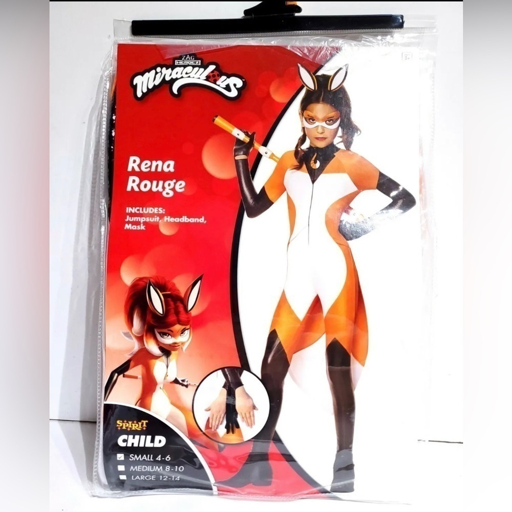 NWT Miraculous Ladybug Rena Rogue Girls Halloween Costume  Kids Size Small S…
